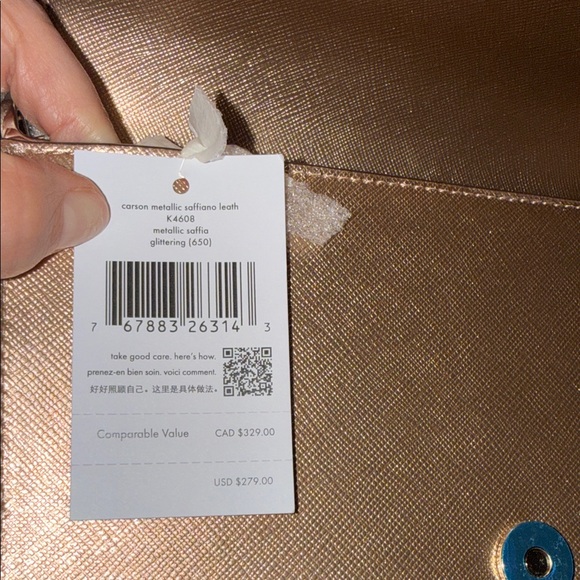 Kate Spade Metallic Rose Clutch - Picture 3 of 8